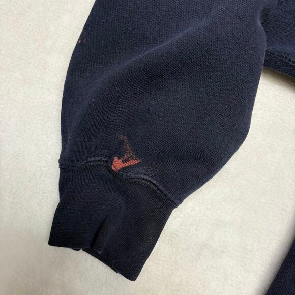 Vintage MV Sport Pro Weave NAVY Academy Reverse Weave Sweatshirt Size S - Picture 6 of 11